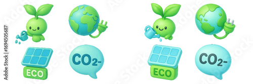 Vibrant ecological sustainability concepts with green energy, climate change, and environmental protection