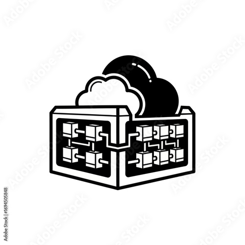 Cloud computing data center server network infrastructure.