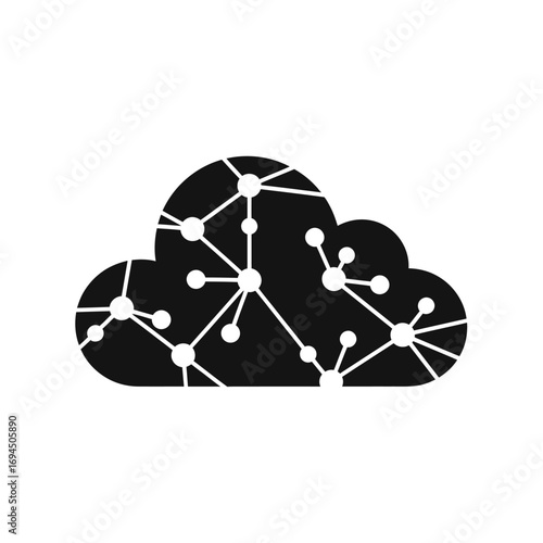 Cloud Computing Network Data Connection.