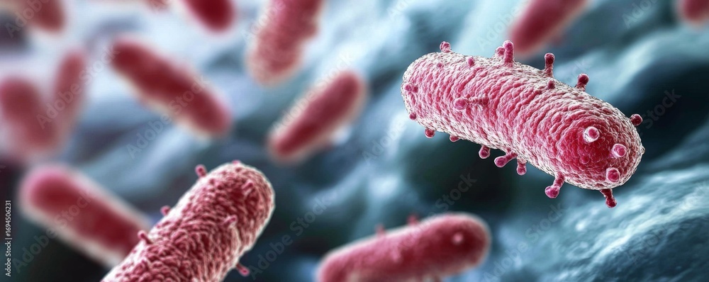 Fototapeta premium Exploring bacterial interactions for digestive health studies.