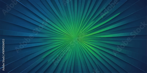 A brilliant blue starburst radiates with light and energy