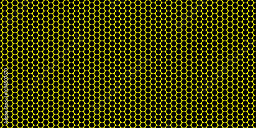 Abstract metallic grid texture background with a yellow perforated metal pattern. graphic, vector, black, hole, circle, seamless, backgrounds, dot, illustration, grill, halftone