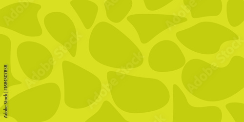 Abstract retro-vintage seamless vector pattern with a leopard and a leaf-like decoration with pink circles on a fur texture.  fur-texture, illustration, skin, paper, yellow, color