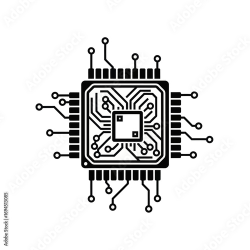Microchip Circuit Board Technology Processor.