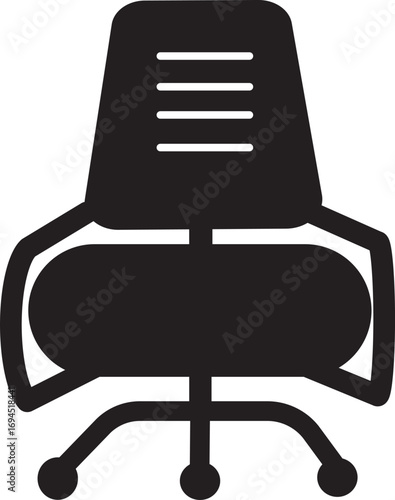 office chair vector icon. vector illustration outline