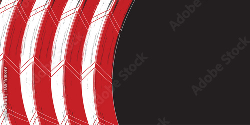 Tire tracks. Abstract wheel braking distance, tread silhouette brush. Isolated vector strip of cars or motorbikes. Vehicle tires, rubber road track, vector