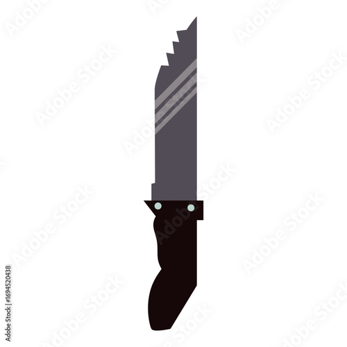 Stylized Combat Knife Robust Blade for Tactical Preparedness and Utility
