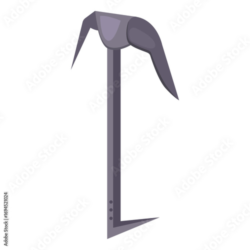 Illustration of a pickaxe isolated on white background, perfect for construction