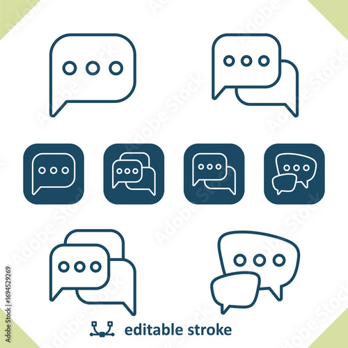 Chat Bubbles - Speech Bubbles - Chat Icons