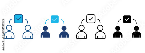 Conflict Resolution Icon Set With Multiple Styles. Vector Illustration