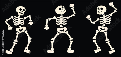 Funny Dancing Skeleton Cartoon