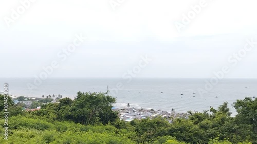 view of the sea from the beach