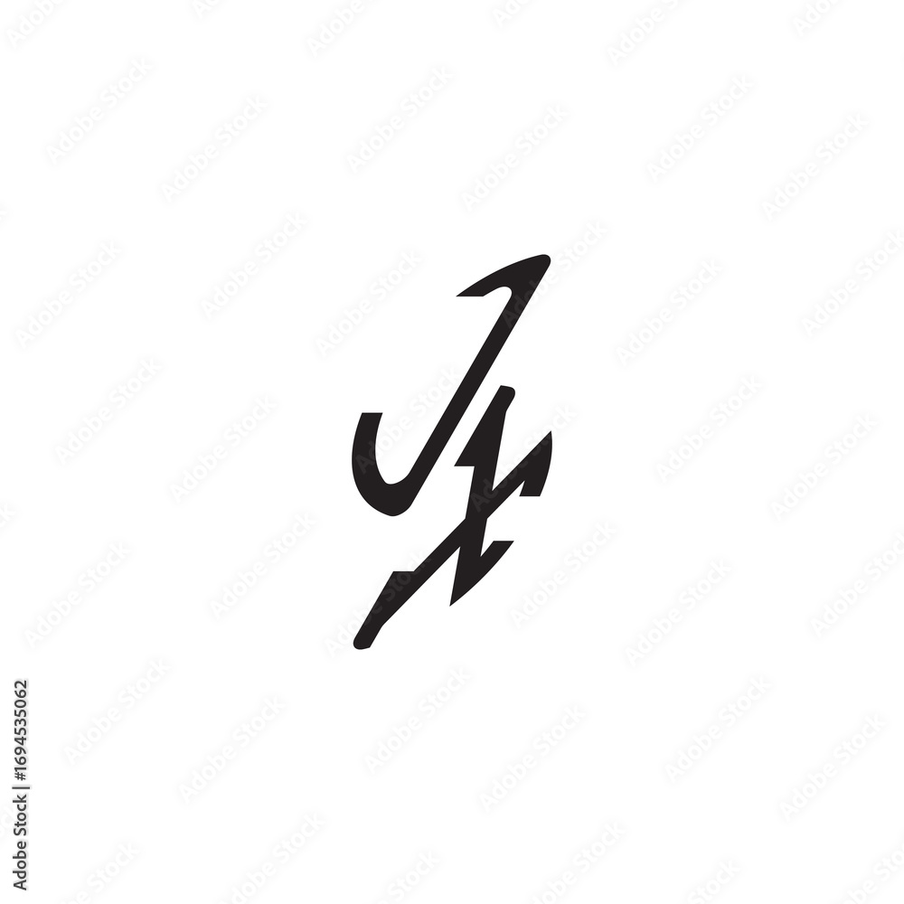 gaming monogram Black curved oval shape alphabet letter initial logo vector JX gaming monogram Black curved oval shape alphabet letter initial logo vector JX