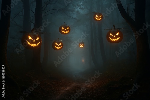 Wallpaper Mural Lantern Drone Forest Torontodigital.ca