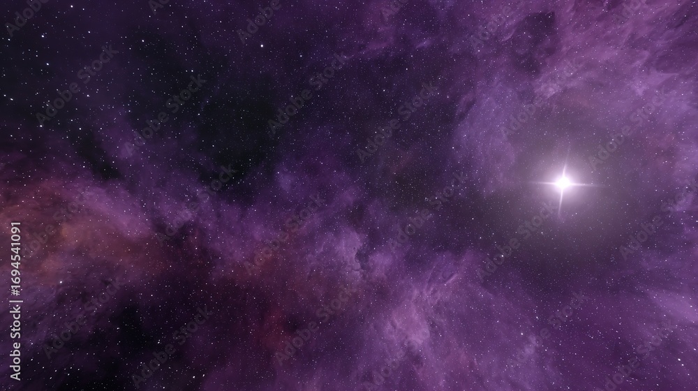 Fototapeta premium Distant star with erratic flickers, a cosmic enigma defying known patterns