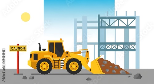 Loader at Construction Site.