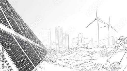 Sustainable city outline design