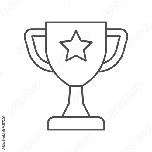 Loyalty Award thinline icon , vector, pixel perfect, illustrator file 
