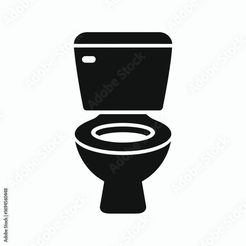 Black Toilet Icon