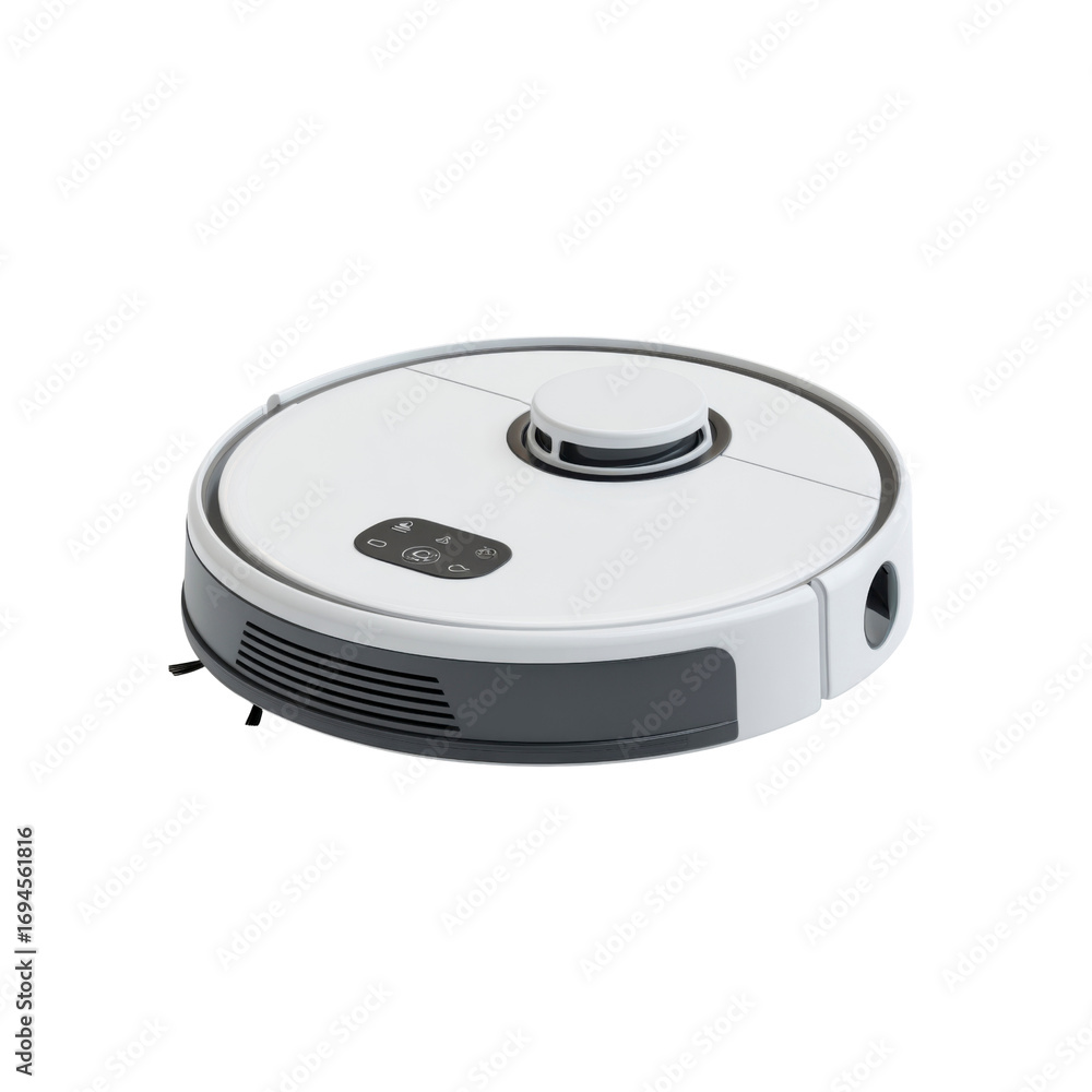 Fototapeta premium Smart Robotic Vacuum Cleaner - Modern Home Cleaning Technology