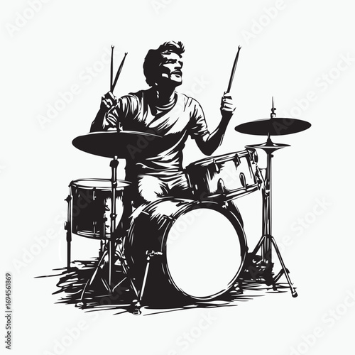 drummer in action