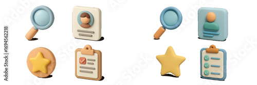 Modern collection of essential business and user interface symbols for digital platforms and applications