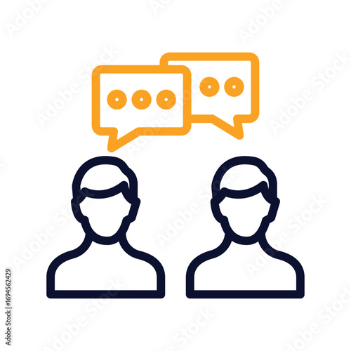 Communication  Outline bold Vector Icon which can be easily modified or Edited 
