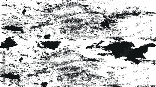 Minimalist horizontal cracked wall background with grunge texture, distressed black and white decay pattern for vintage overlays, abstract concrete surfaces, retro design, and antique graphic projects