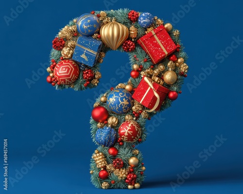 Holiday Trivia. Celebrate Christmas with Fun Facts and Festive 3D Illustration