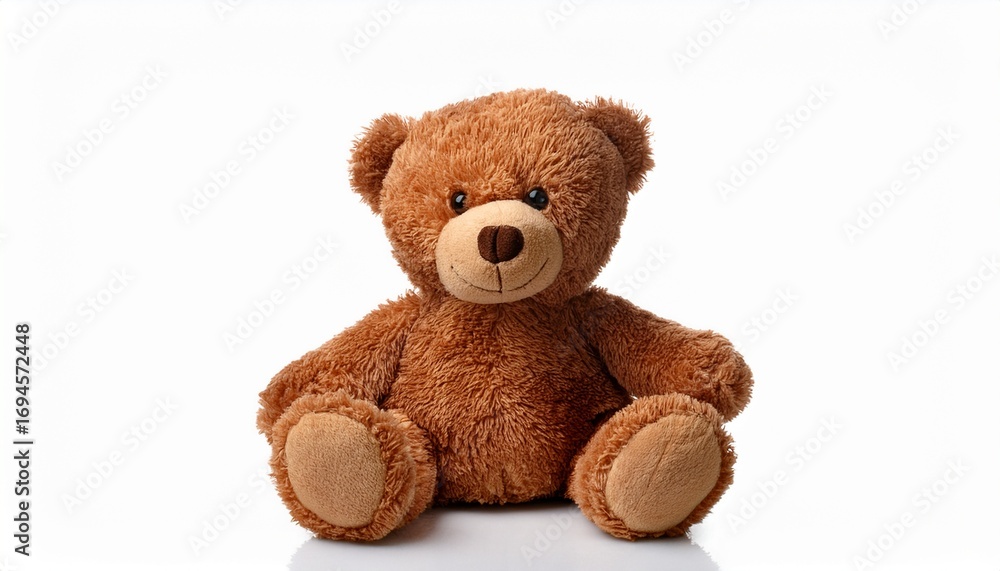 Obraz premium brown teddy bear isolated on white background