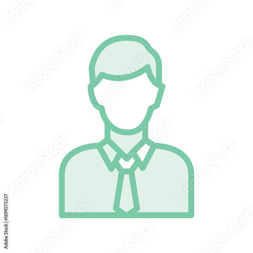 Manager  duotone line icon , vector, pixel perfect, illustrator file 
