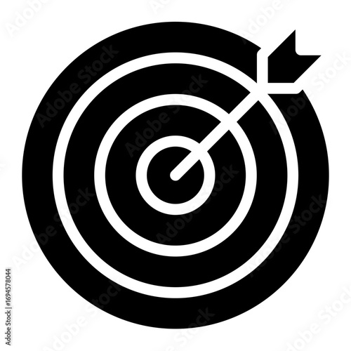 Targeti  icon glyph style vector illustration