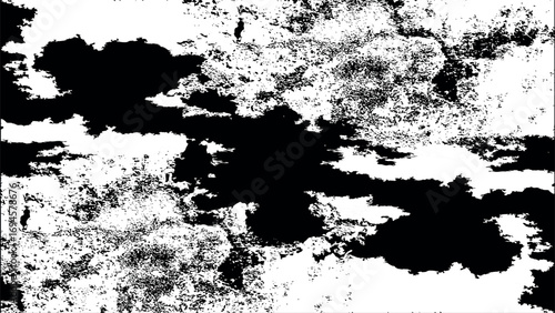 Black and white cracked texture with horizontal fissures, distressed grunge surface damage, vintage concrete wall background for abstract overlays, posters, and design templates