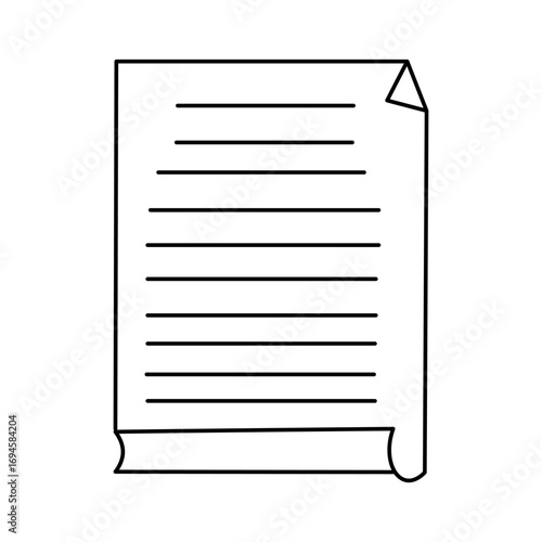 Paper with writing on it