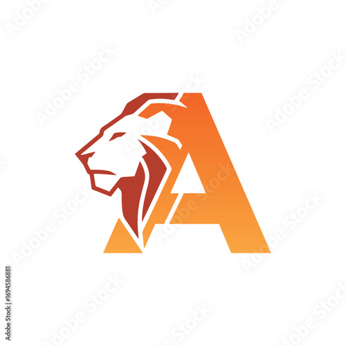 A strong, bold logo featuring the letter 'A' with a stylized lion's head integrated into the design, symbolizing power, courage, and leadership.
