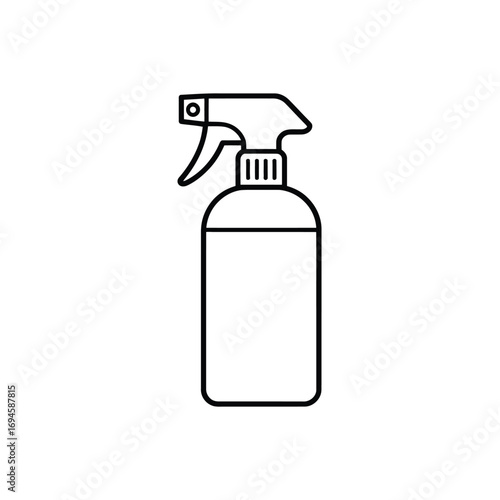 Simple outline icon of a spray bottle