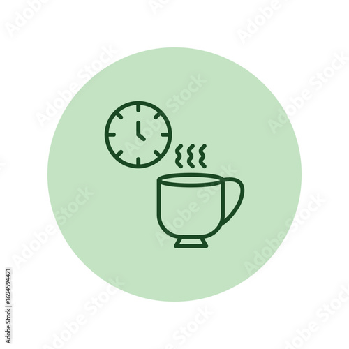 Coffee Break pentaglow , vector, pixel perfect, illustrator file 
