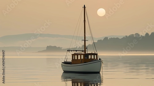 sailboat at sunset