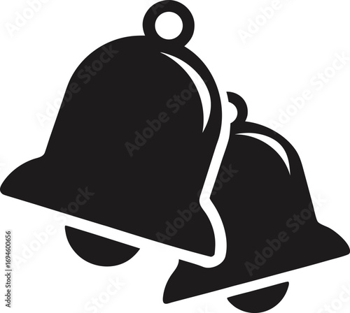 Set of 2 bell icons vector