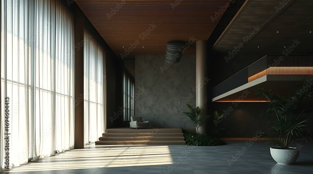 Obraz premium Modern hallway interior