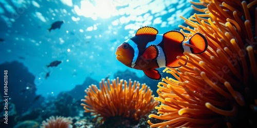 Anemonefish, Philippines, Oceanic Underwater Scene