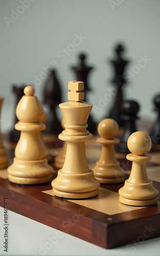 chess pieces on a chessboard