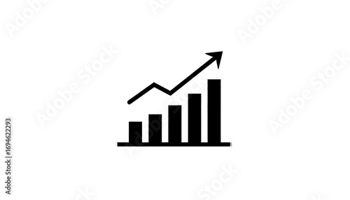 Simple graphic of a rising line graph Free Download Simple graphic of a rising line graph - GFXLoad