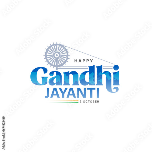 Happy Gandhi Jayanti Background Design Vector Illustration
