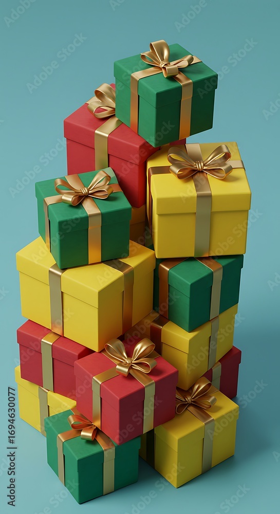 Fototapeta premium Gift Mountain: Teal Dreams