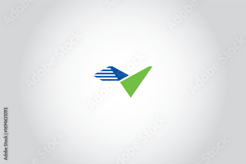 Run V Letter Logo.eps