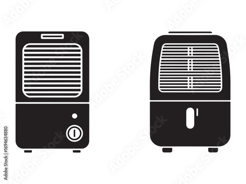 Vector illustration of a mini humidifier and dehumidifier