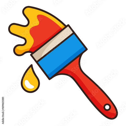 paint brush vector illustration