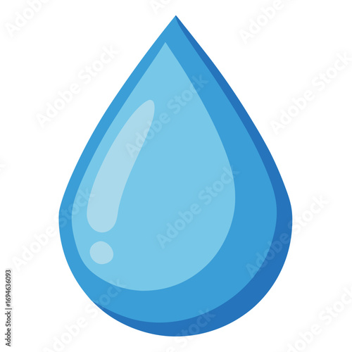 blue water drop