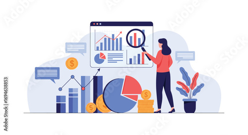 Analyzing business growth through data visualization and financial performance metrics
